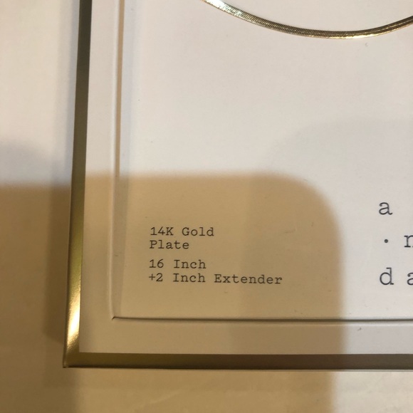 Target A New Day Demi Fine Collection 14K Gold Plate Serpentine Necklace (NWT) - Picture 5 of 5